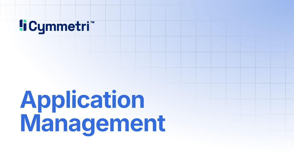 Application Management | Cymmetri