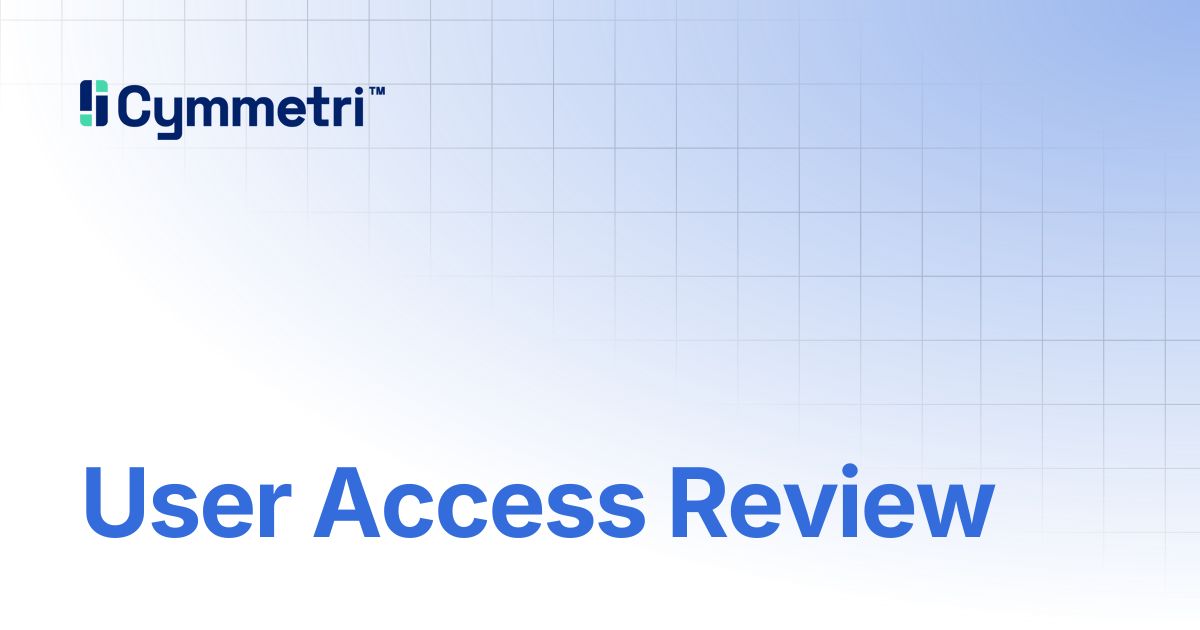 User Access Review | Cymmetri