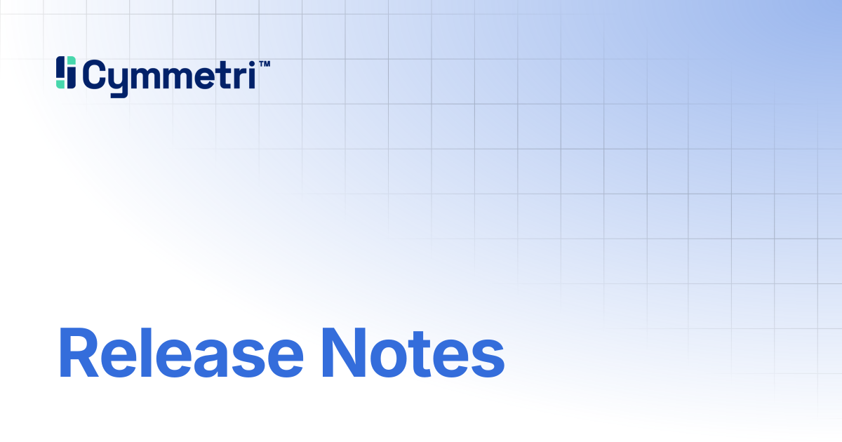 Release Notes | Cymmetri